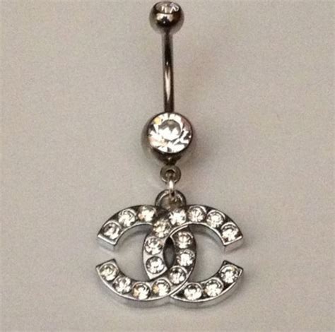 chanel belly rings for sale|Chanel stackable ringworm.